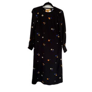 TOAST Cosmic Dot Midi Dress EUC UK 6/US 2